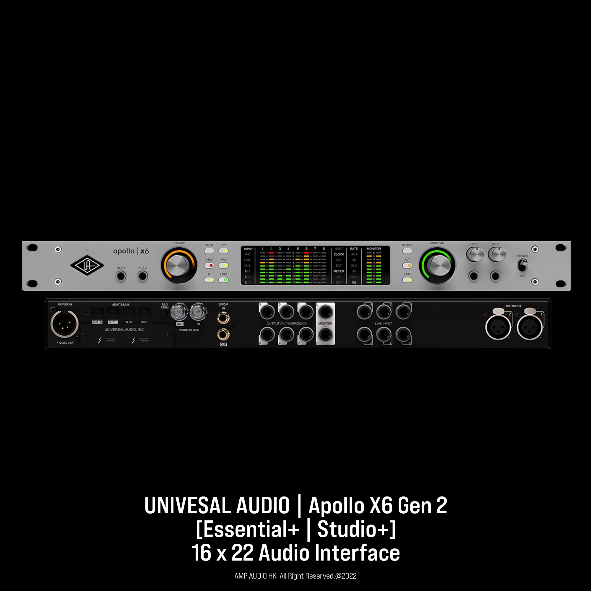 Universal Audio | Audio Interface | Apollo X6 Gen2 | AMP