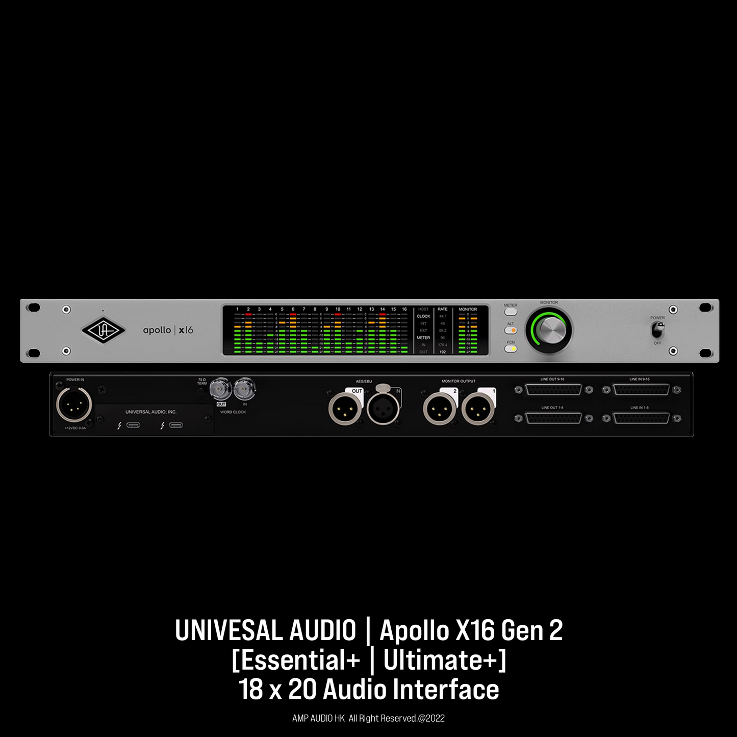Universal Audio | Apollo X16 Gen2 [Essential+ | Ultimate+]