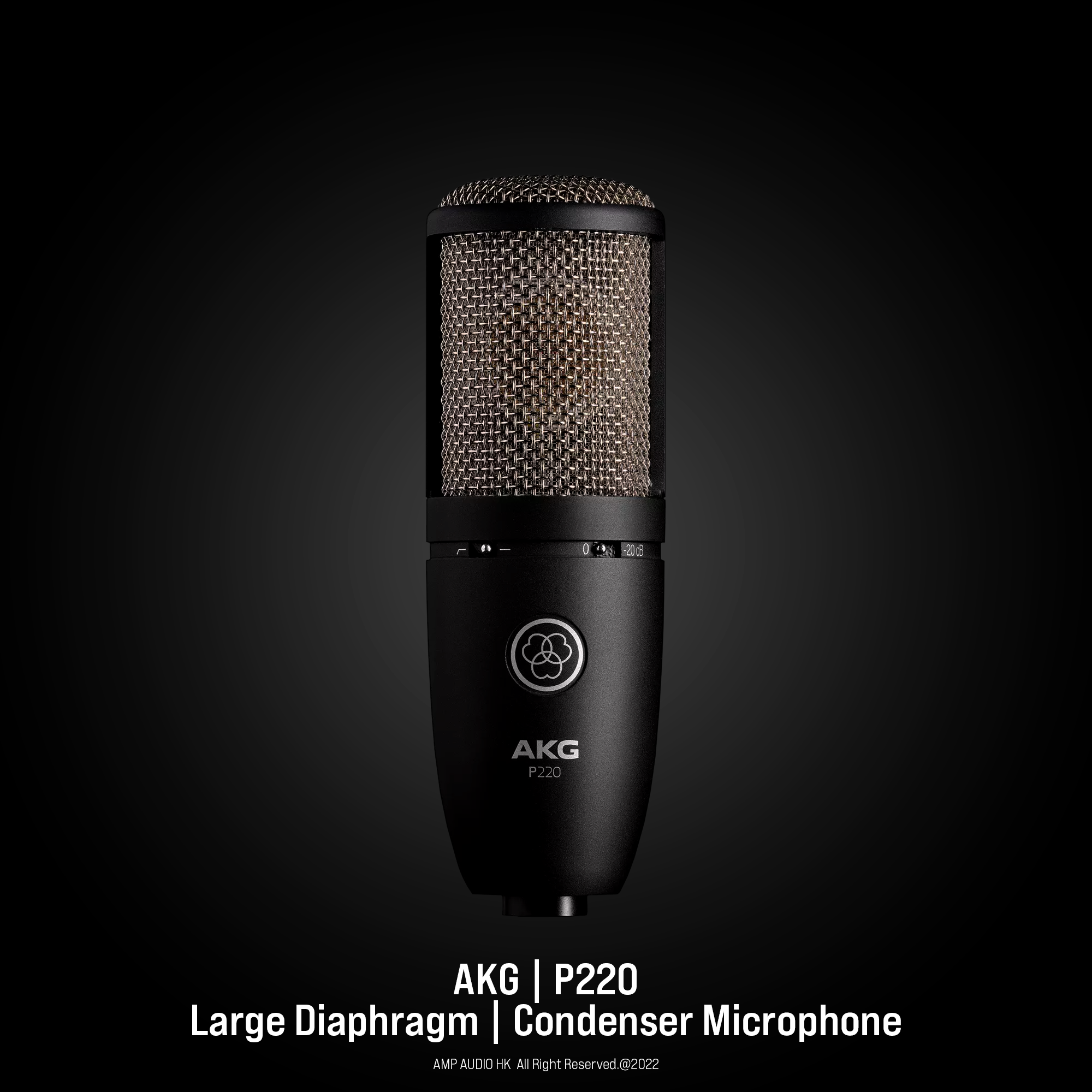 AKG | P220 | Large Diaphragm Condenser Mic | AMP Audio HK – AMP AUDIO